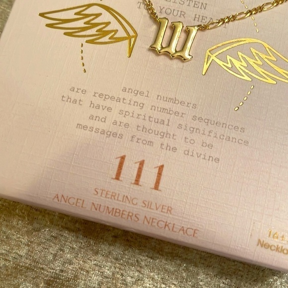 Brand New Sterling Silver Angel Numbers 111 Repeating Spiritual Necklace - Picture 6 of 10